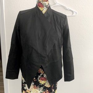 G.I.L.I  leather jacket with pockets black